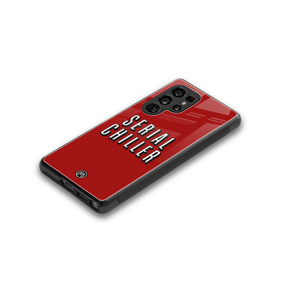 serial chiller netflix back phone cover | glass case for samsung galaxy s25 ultra