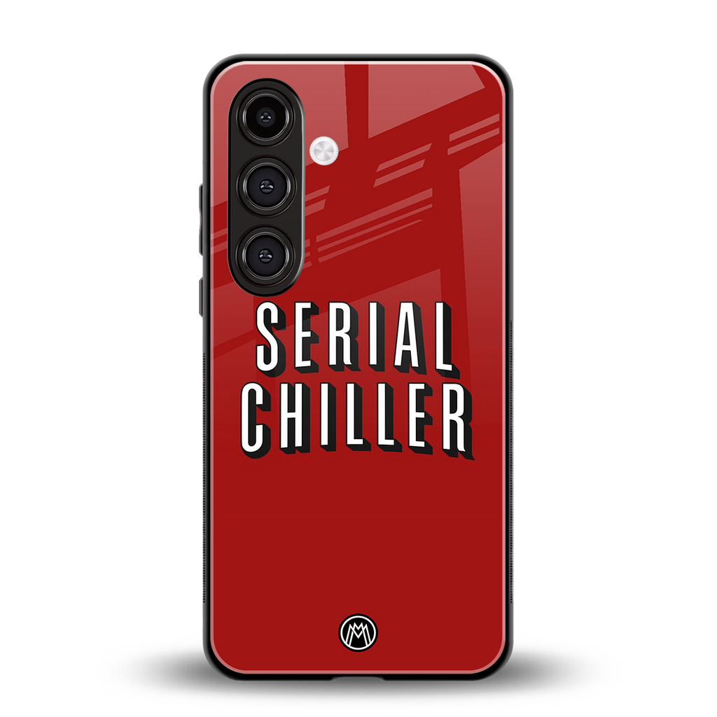 serial chiller netflix back phone cover | glass case for samsung galaxy s24 fe