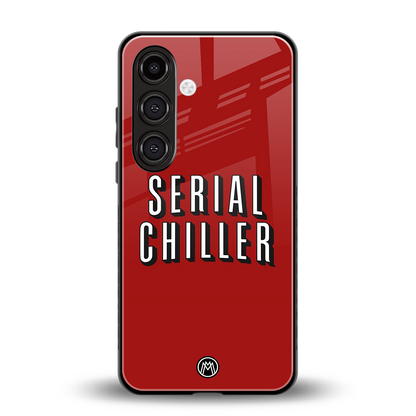 serial chiller netflix back phone cover | glass case for samsung galaxy s24 fe