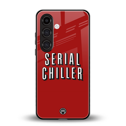serial chiller netflix back phone cover | glass case for samsung galaxy s24 fe