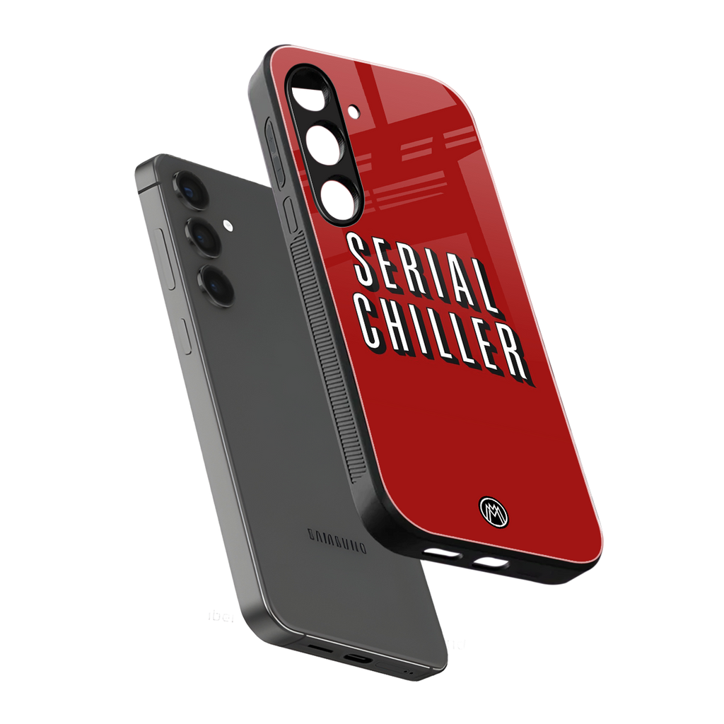 serial chiller netflix back phone cover | glass case for samsung galaxy s24 plus