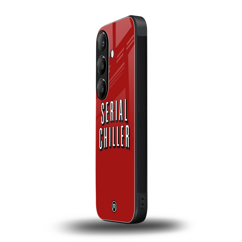 serial chiller netflix back phone cover | glass case for samsung galaxy s25 plus