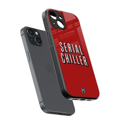 serial chiller netflix back phone cover | glass case for iphone 15