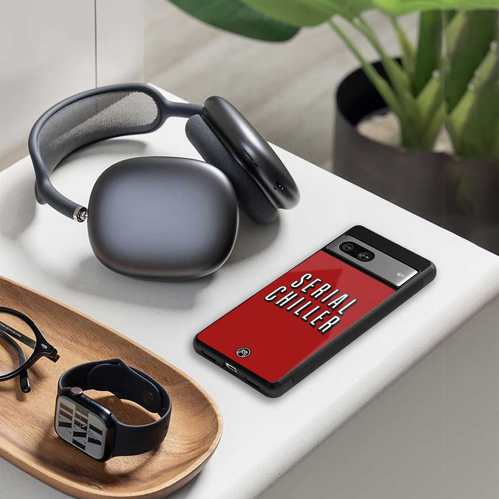serial chiller netflix back phone cover | glass case for nothing phone 1