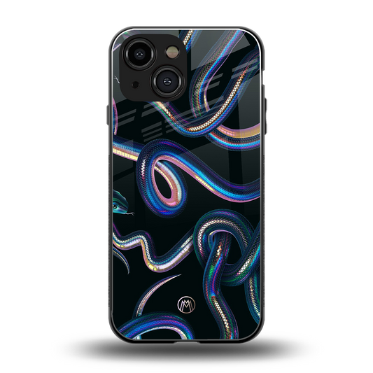 serpent back phone cover | glass case for iphone 13 mini