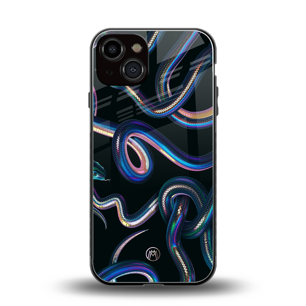 serpent back phone cover | glass case for iphone 13