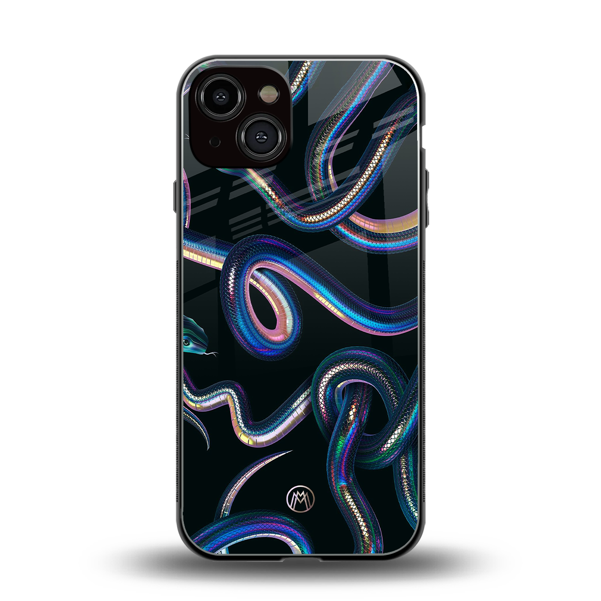 serpent back phone cover | glass case for iphone 13