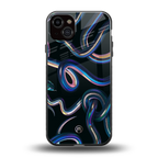 serpent back phone cover | glass case for iphone 15 plus