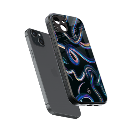 serpent back phone cover | glass case for iphone 15 plus
