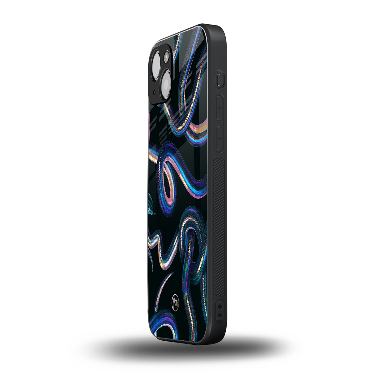 serpent back phone cover | glass case for iphone 15 plus