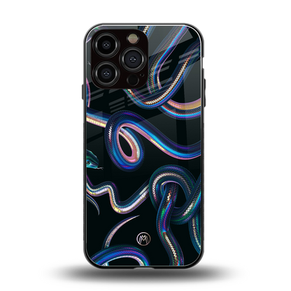serpent back phone cover | glass case for iphone 14 pro max