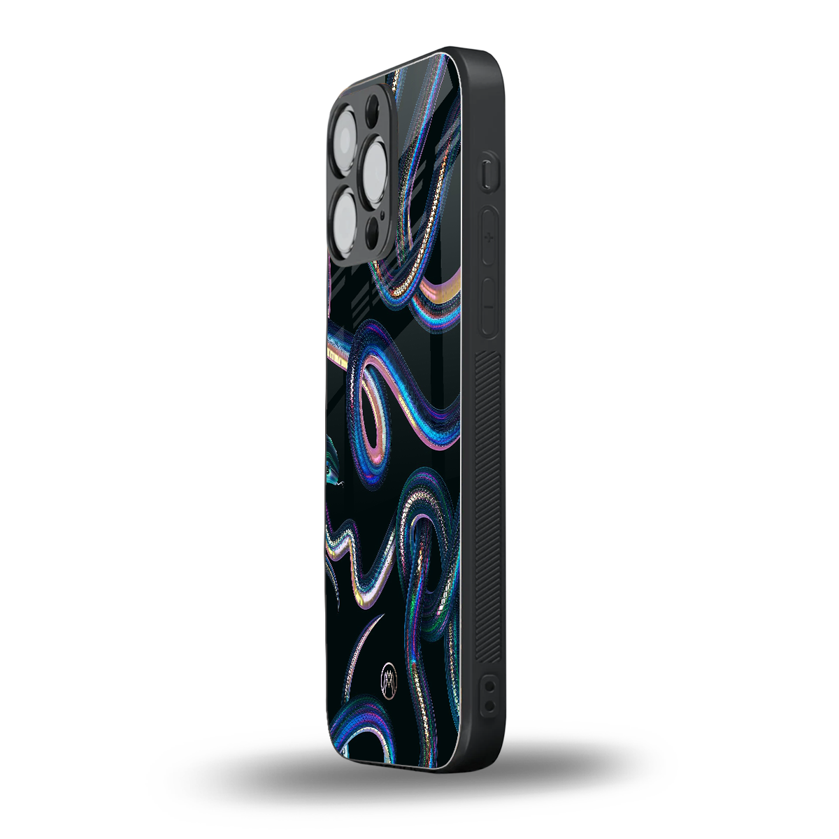 serpent back phone cover | glass case for iphone 15 pro max