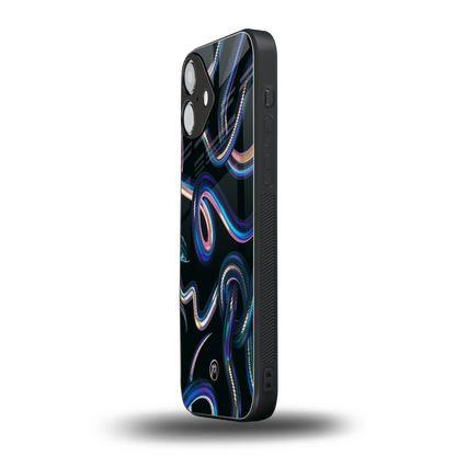 serpent back phone cover | glass case for iphone 16 plus