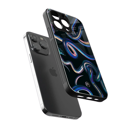 serpent back phone cover | glass case for iphone 16 pro max