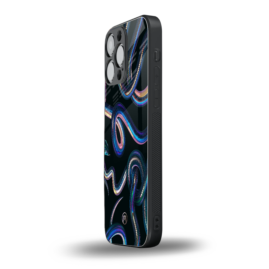serpent back phone cover | glass case for iphone 16 pro max
