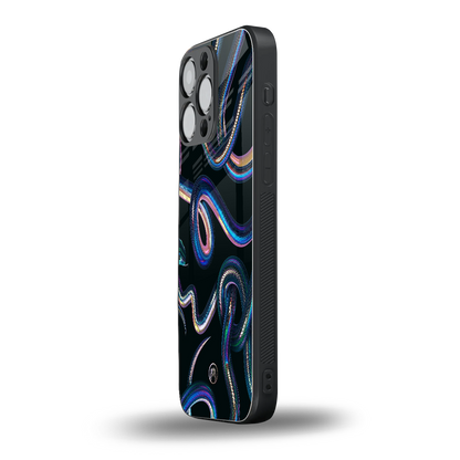 serpent back phone cover | glass case for iphone 16 pro max