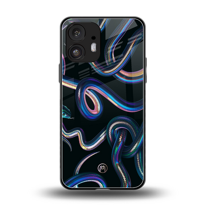serpent back phone cover | glass case for nothing phone 2