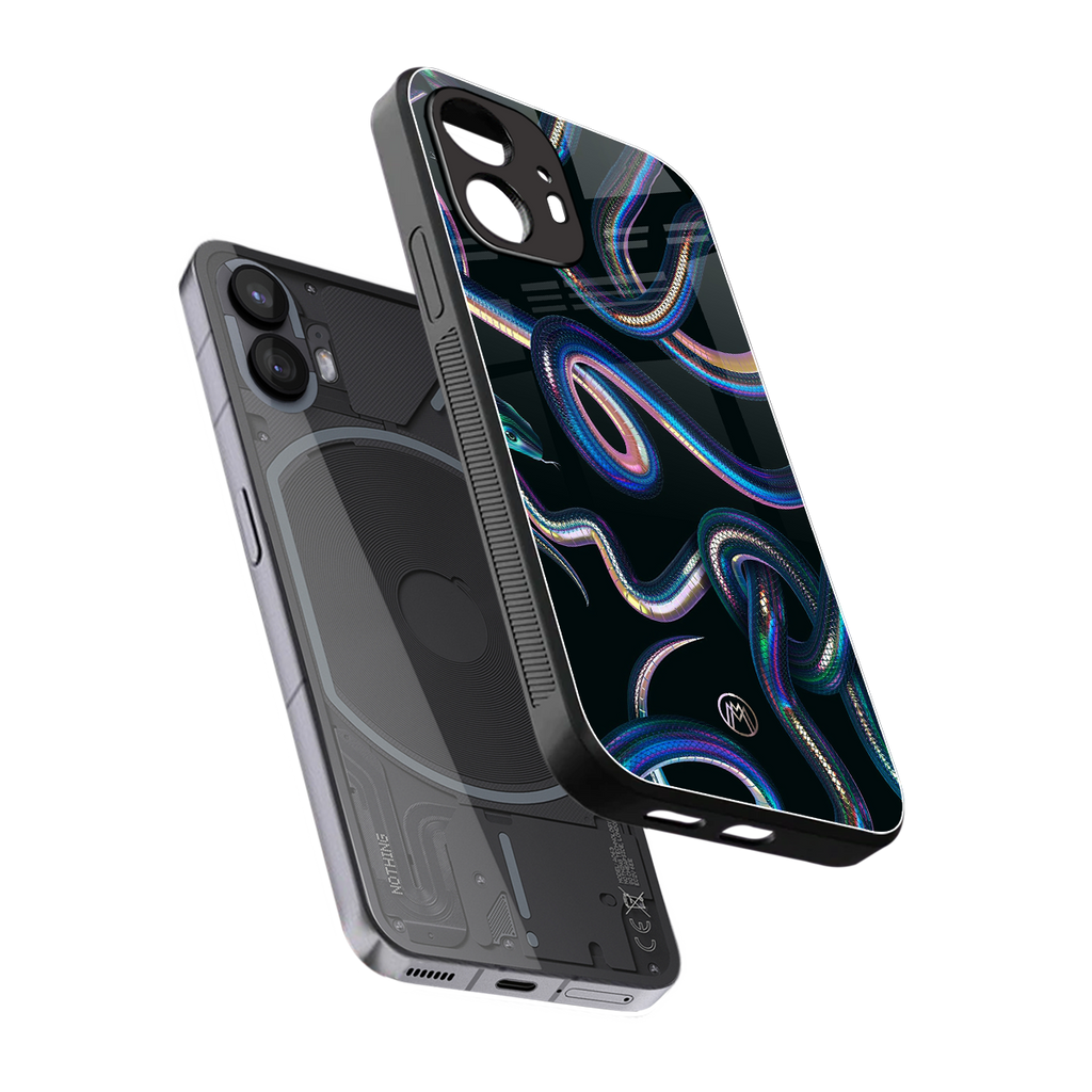serpent back phone cover | glass case for nothing phone 2