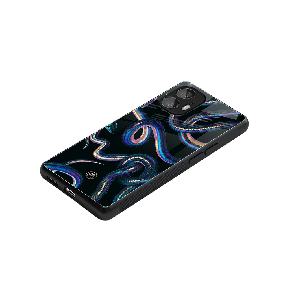 serpent back phone cover | glass case for nothing phone 2