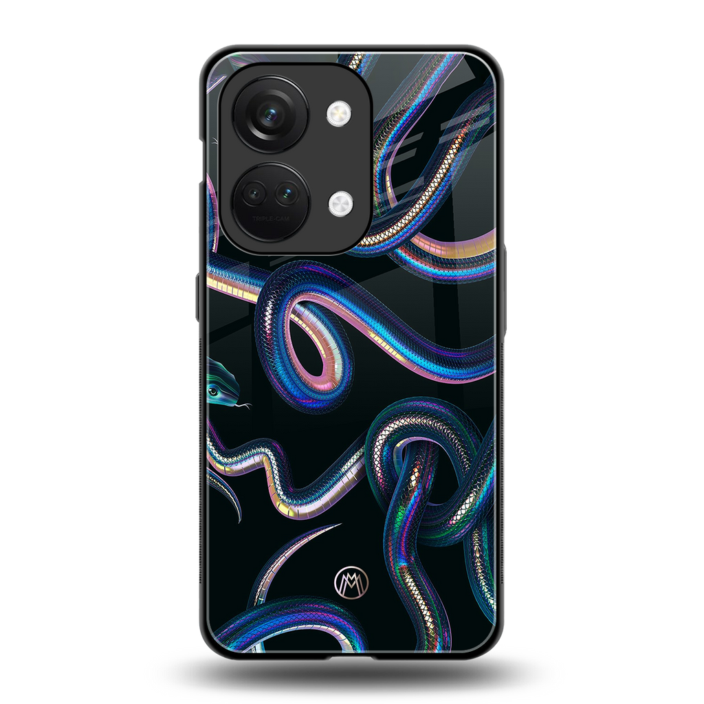 serpent back phone cover | glass case for oneplus nord 3
