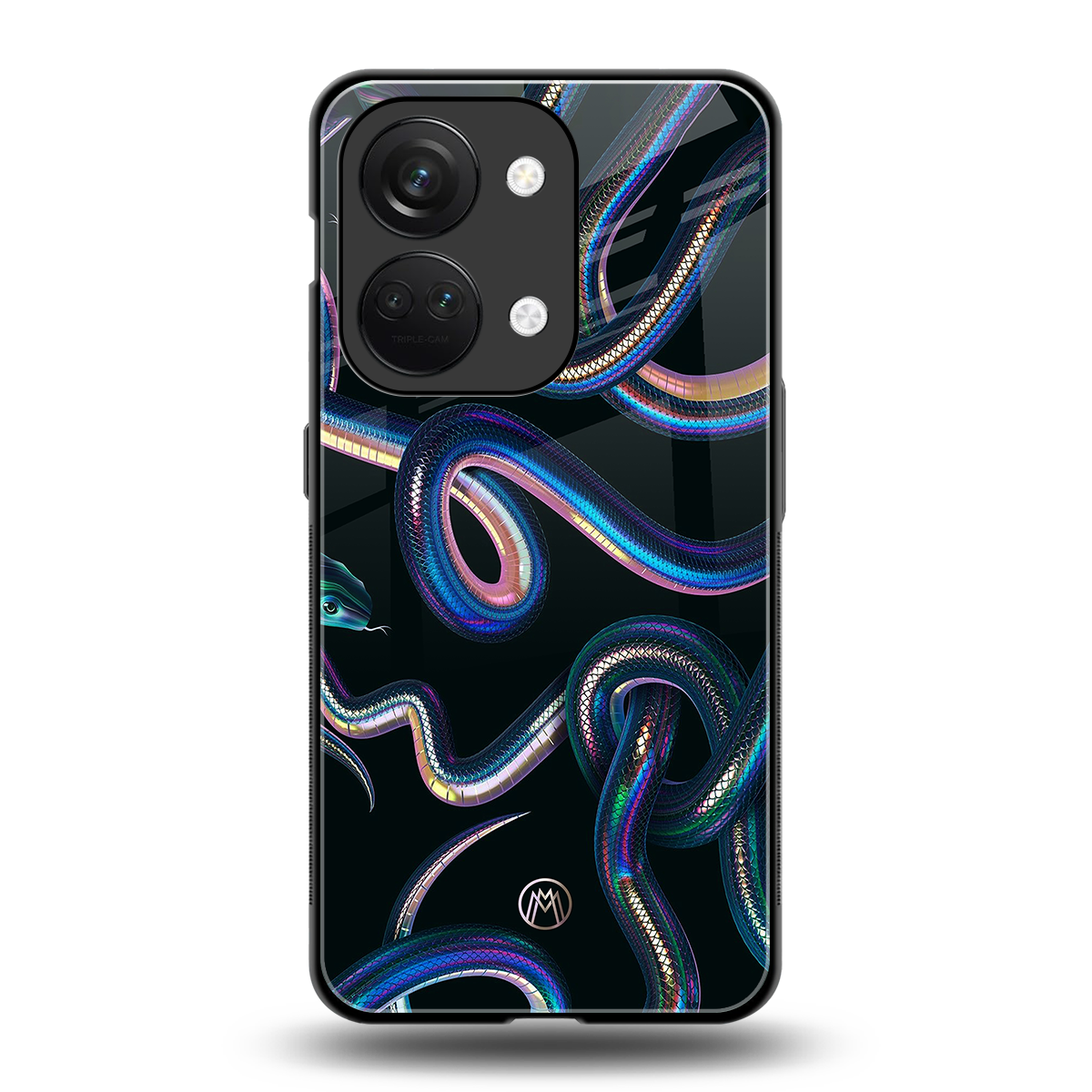 serpent back phone cover | glass case for oneplus nord 3