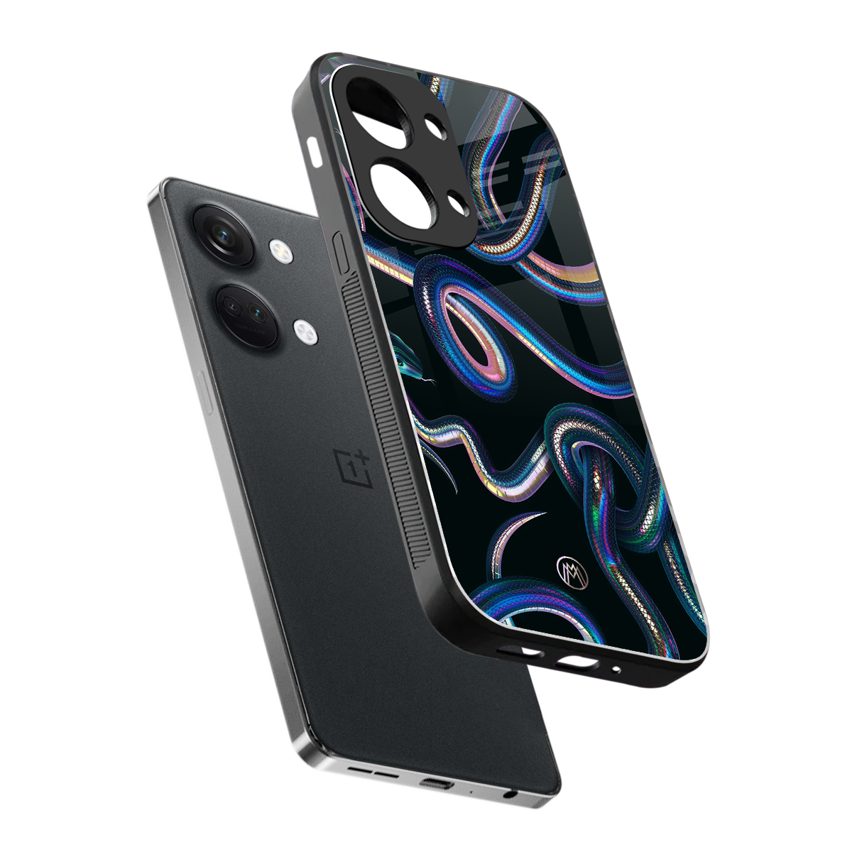 serpent back phone cover | glass case for oneplus nord 3