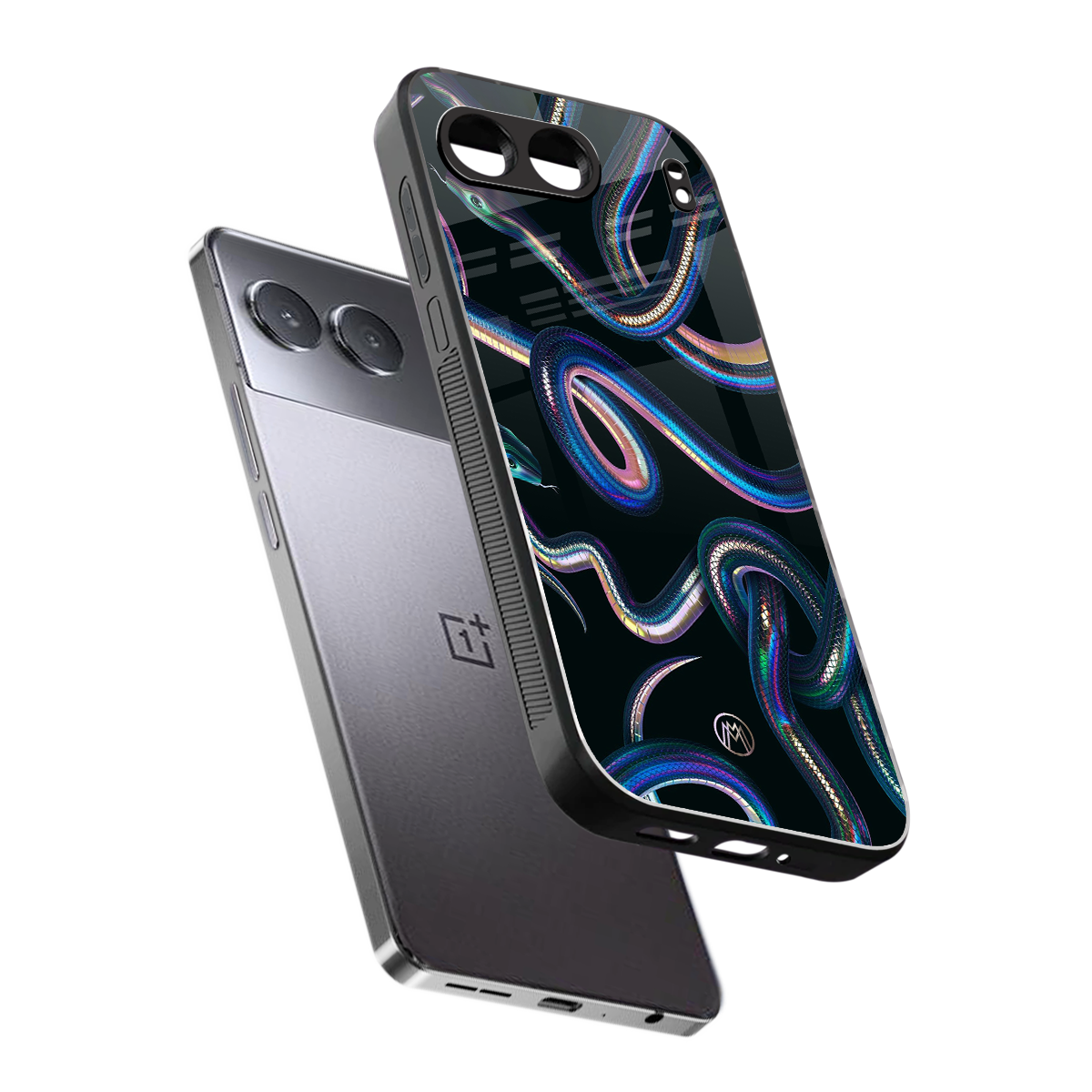 serpent back phone cover | glass case for oneplus nord 4