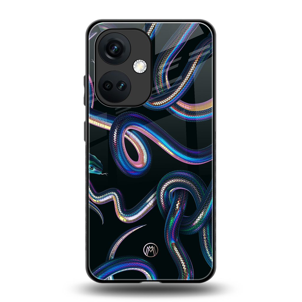 serpent back phone cover | glass case for oneplus nord ce 3