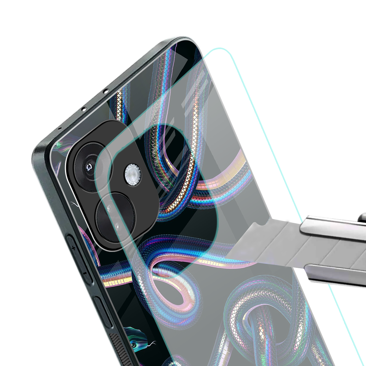 serpent back phone cover | glass case for oneplus nord ce 3