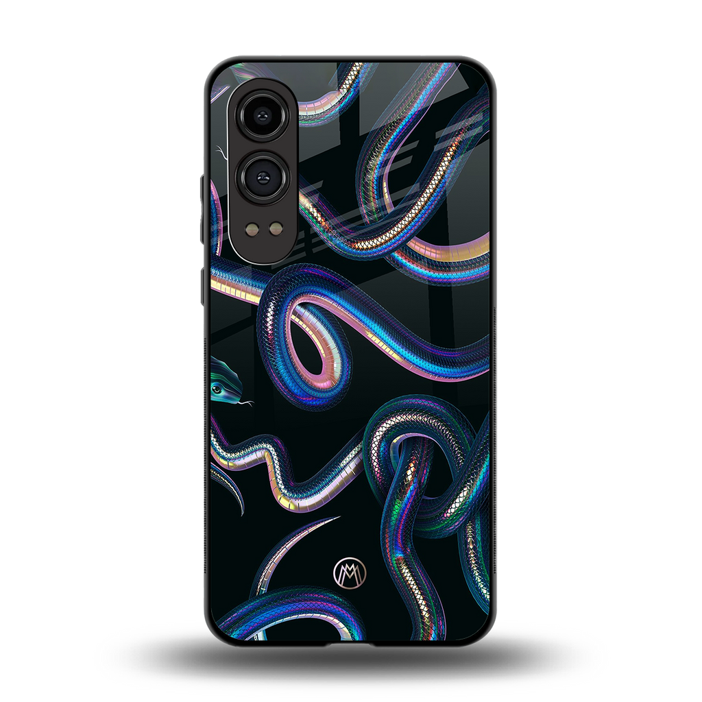serpent back phone cover | glass case for oneplus nord ce 4 lite