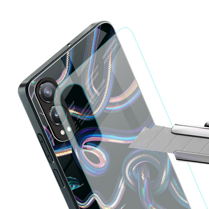 serpent back phone cover | glass case for oneplus nord ce 4 lite