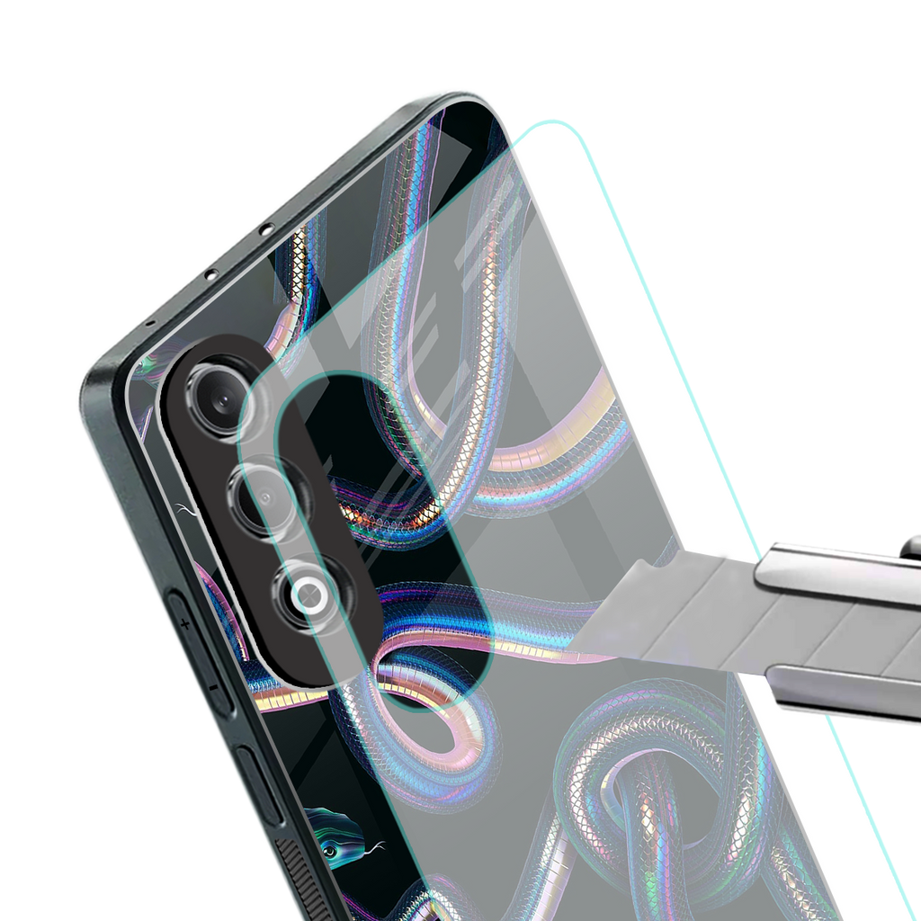 serpent back phone cover | glass case for oneplus nord ce 4