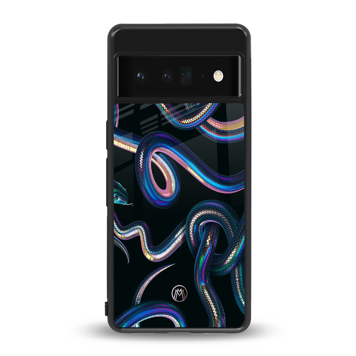 serpent back phone cover | glass case for google pixel 6 pro