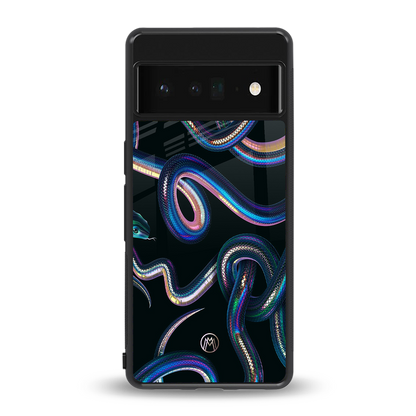 serpent back phone cover | glass case for google pixel 6 pro