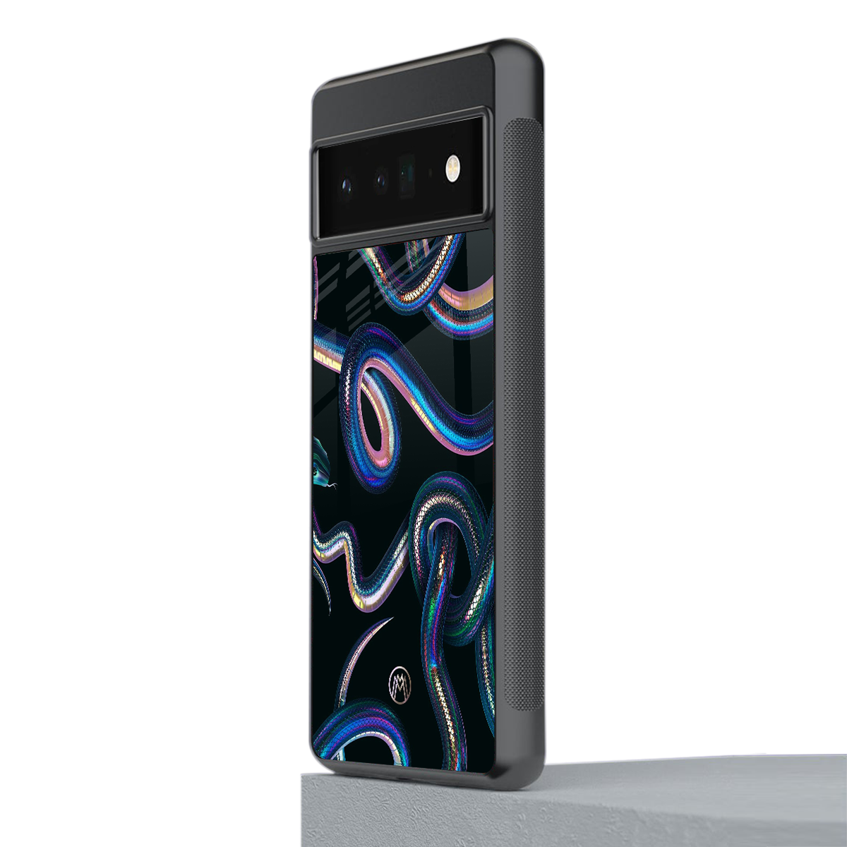 serpent back phone cover | glass case for google pixel 6 pro