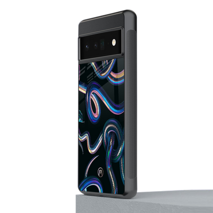 serpent back phone cover | glass case for google pixel 6 pro