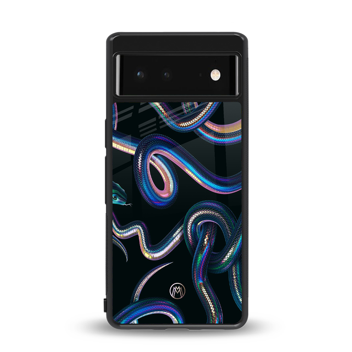 serpent back phone cover | glass case for google pixel 6