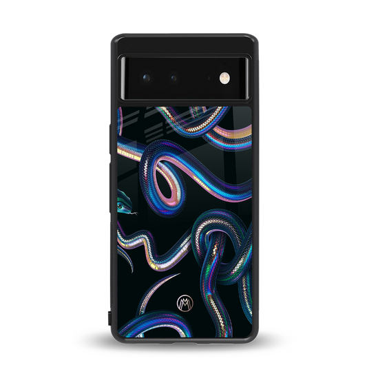 serpent back phone cover | glass case for Google Pixel 6A
