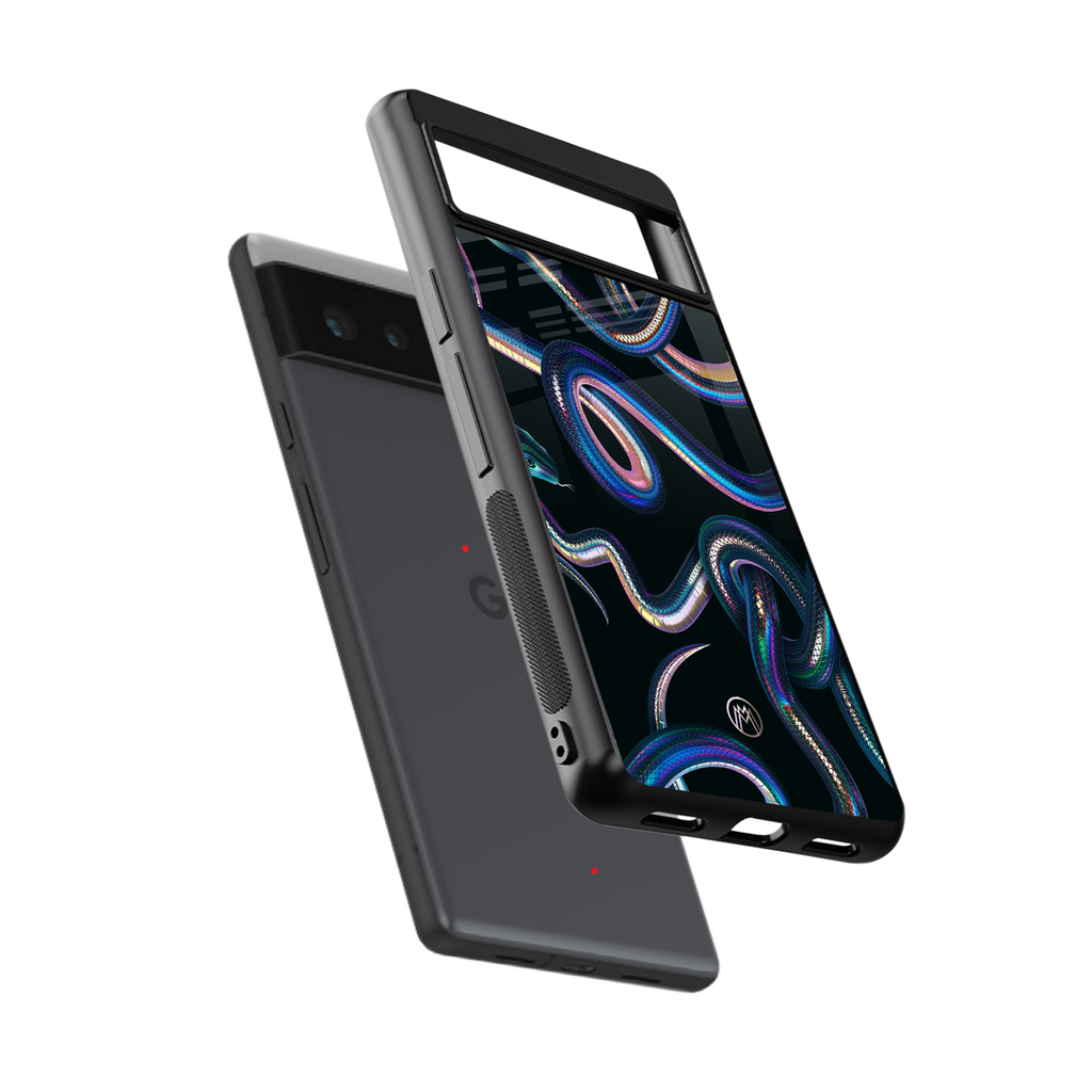 serpent back phone cover | glass case for google pixel 6