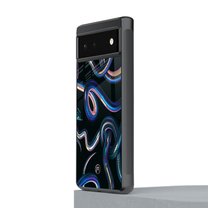 serpent back phone cover | glass case for Google Pixel 6A