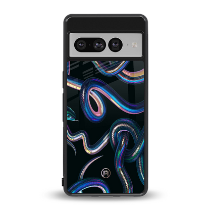 serpent back phone cover | glass case for google pixel 7 pro