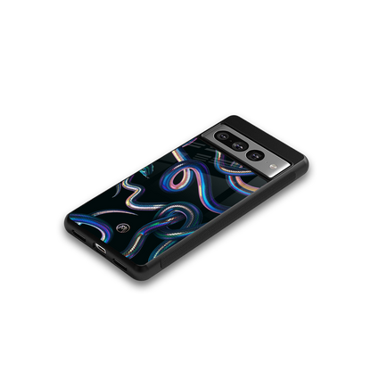 serpent back phone cover | glass case for google pixel 7 pro
