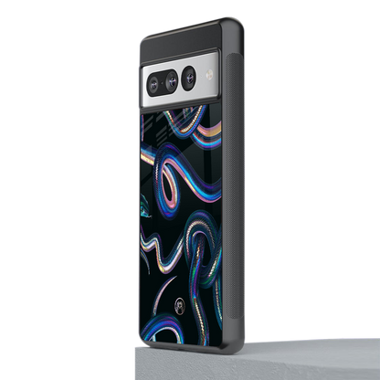 serpent back phone cover | glass case for google pixel 7 pro