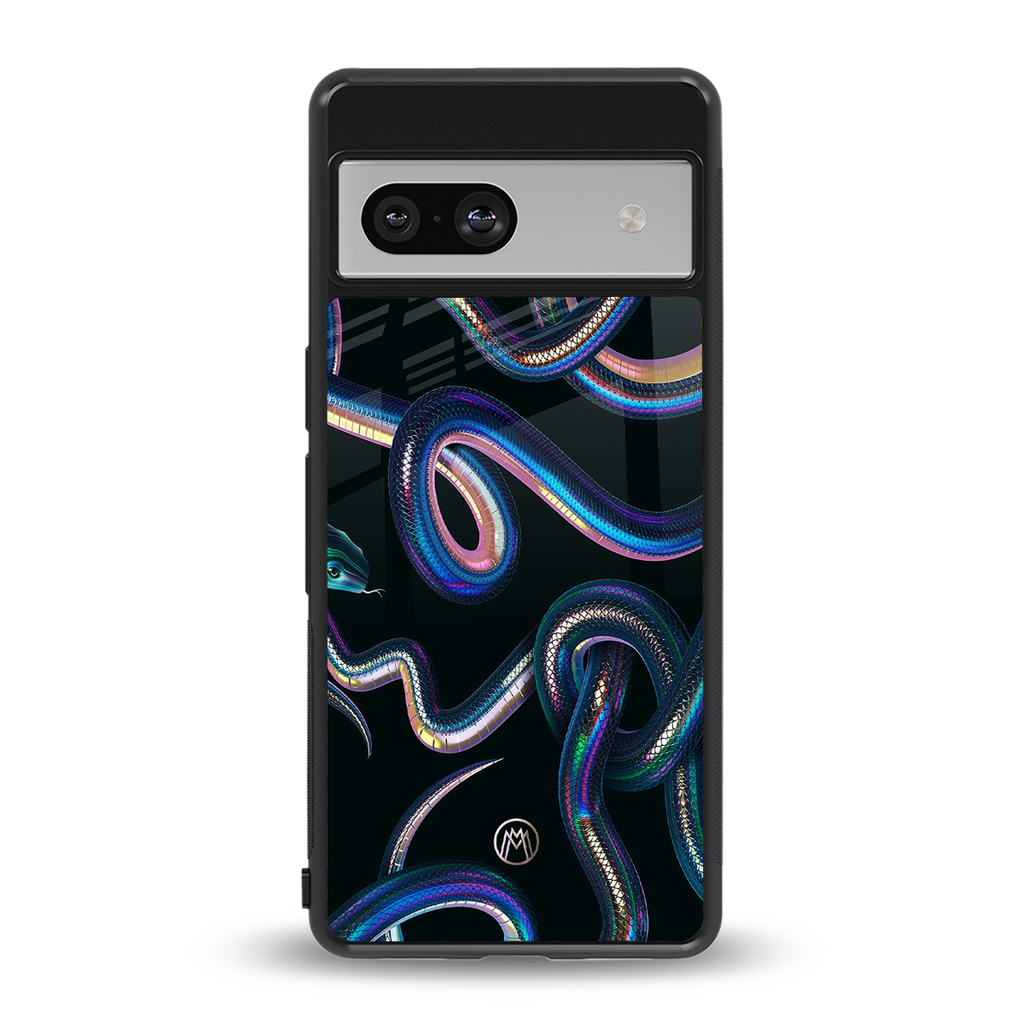 serpent back phone cover | glass case for Google Pixel 7A