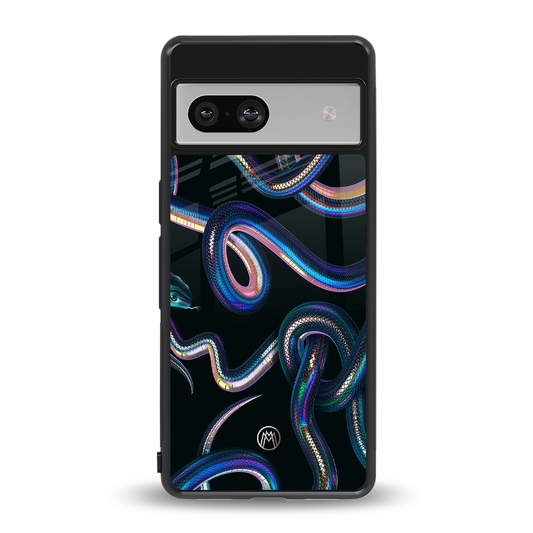 serpent back phone cover | glass case for Google Pixel 7A