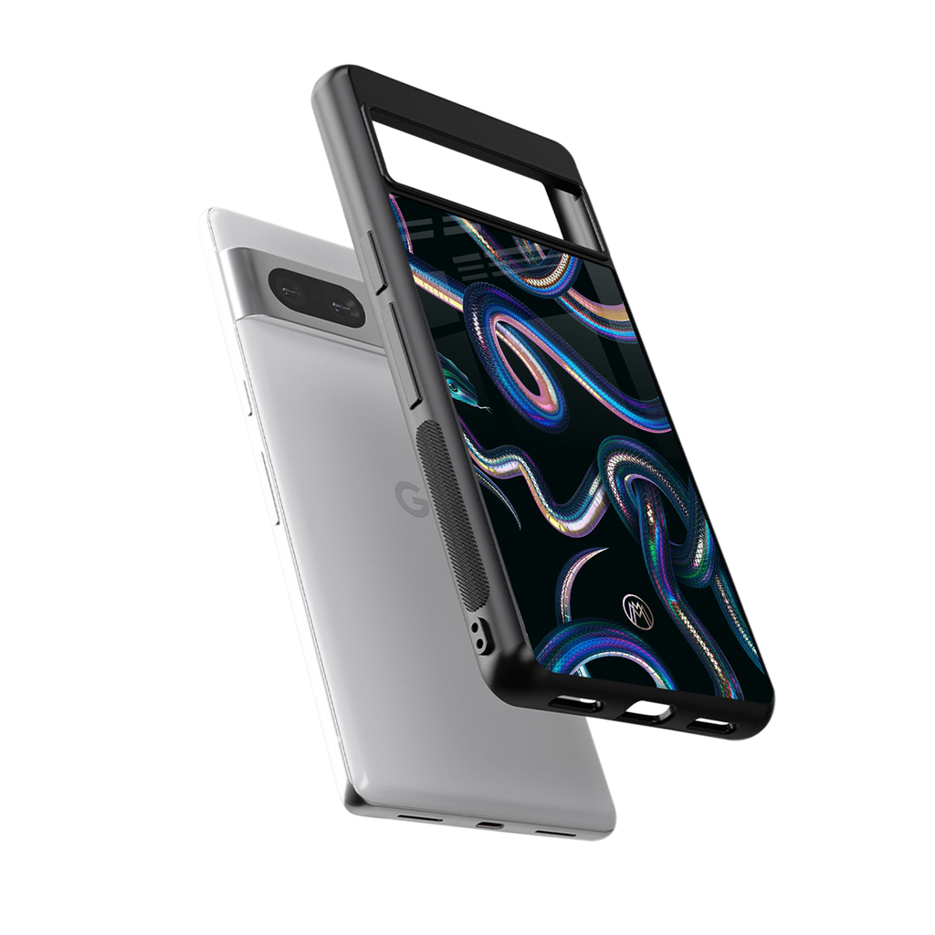 serpent back phone cover | glass case for Google Pixel 7A