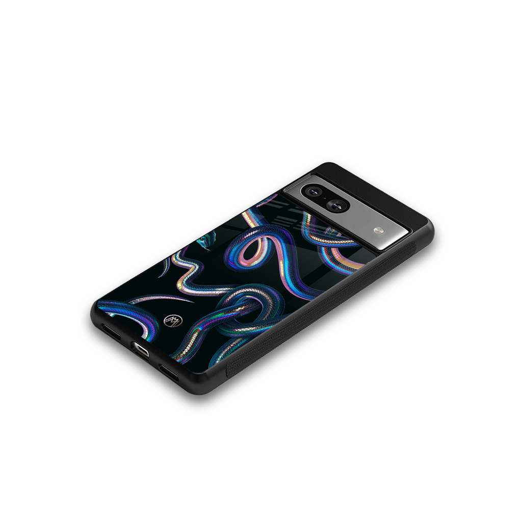 serpent back phone cover | glass case for Google Pixel 7A