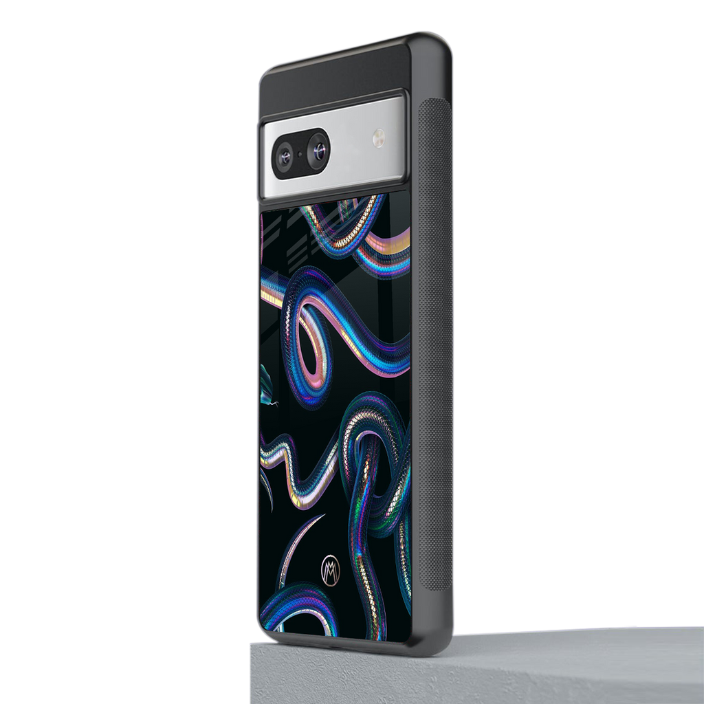 serpent back phone cover | glass case for Google Pixel 7A