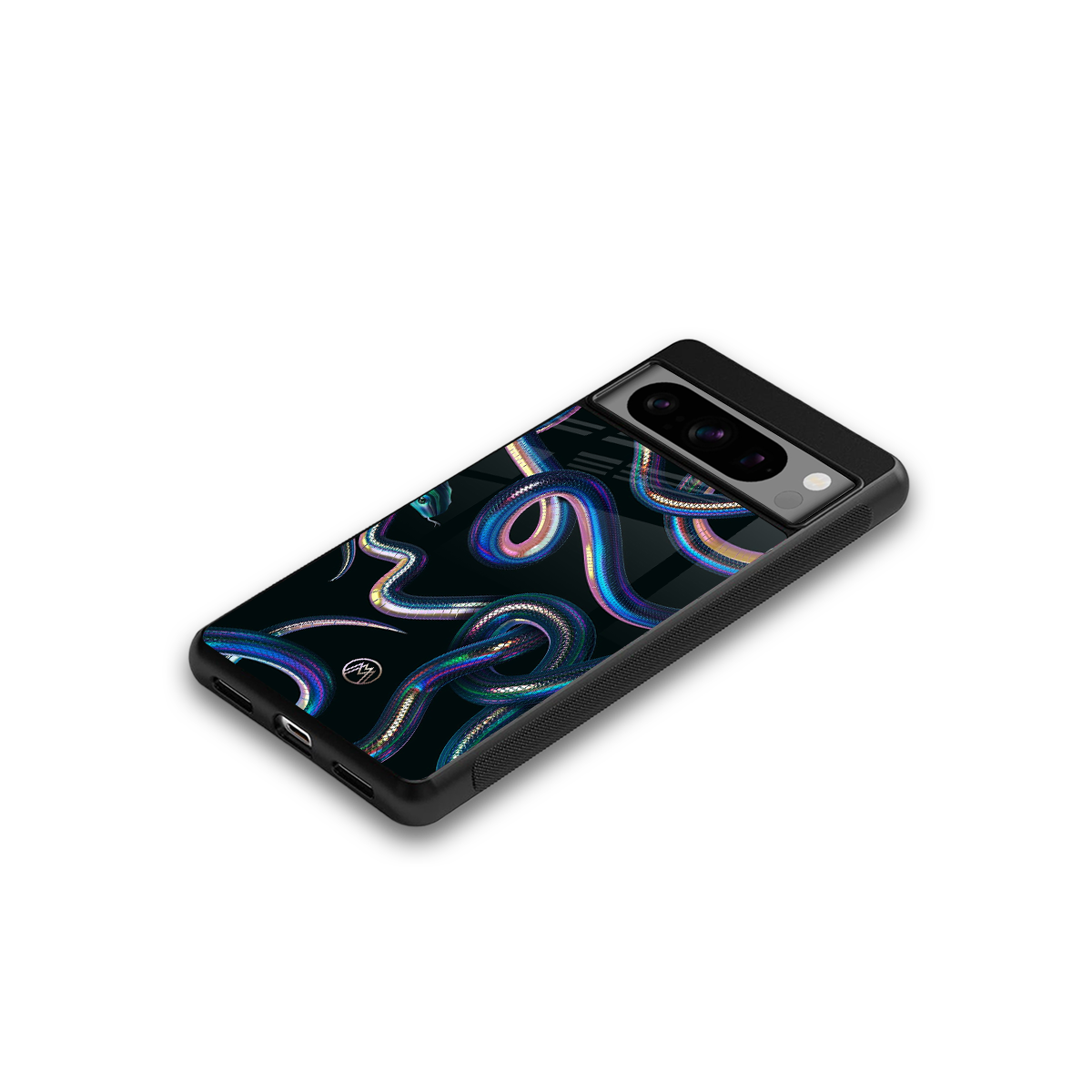 serpent back phone cover | glass case for google pixel 8 pro