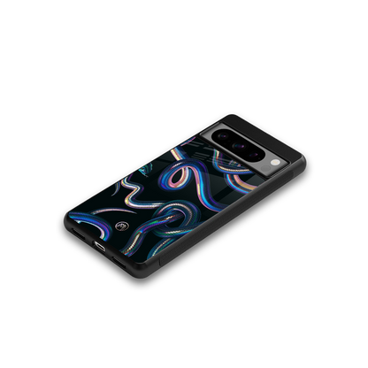 serpent back phone cover | glass case for google pixel 8 pro